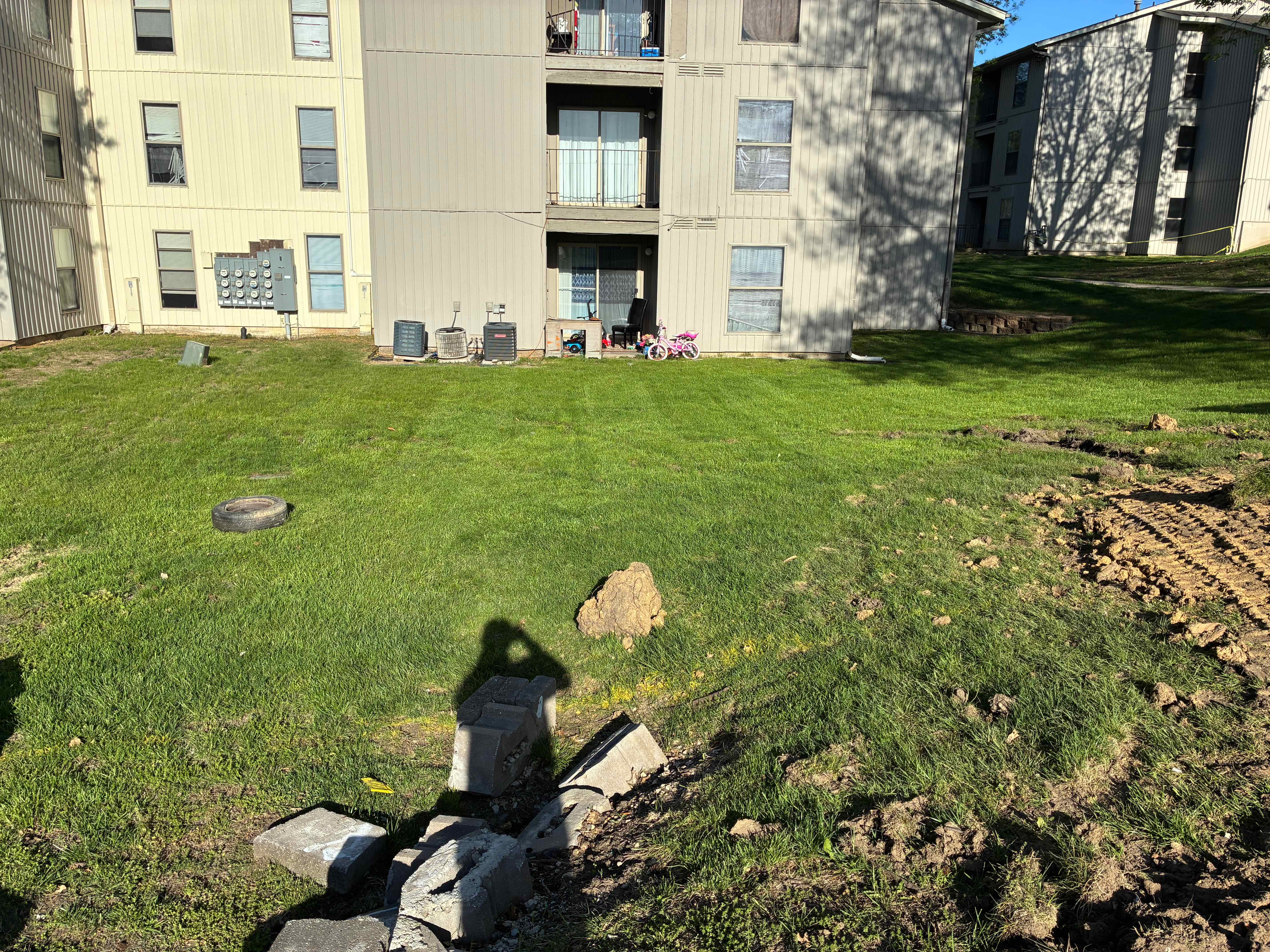 Commercial lawn maintenance